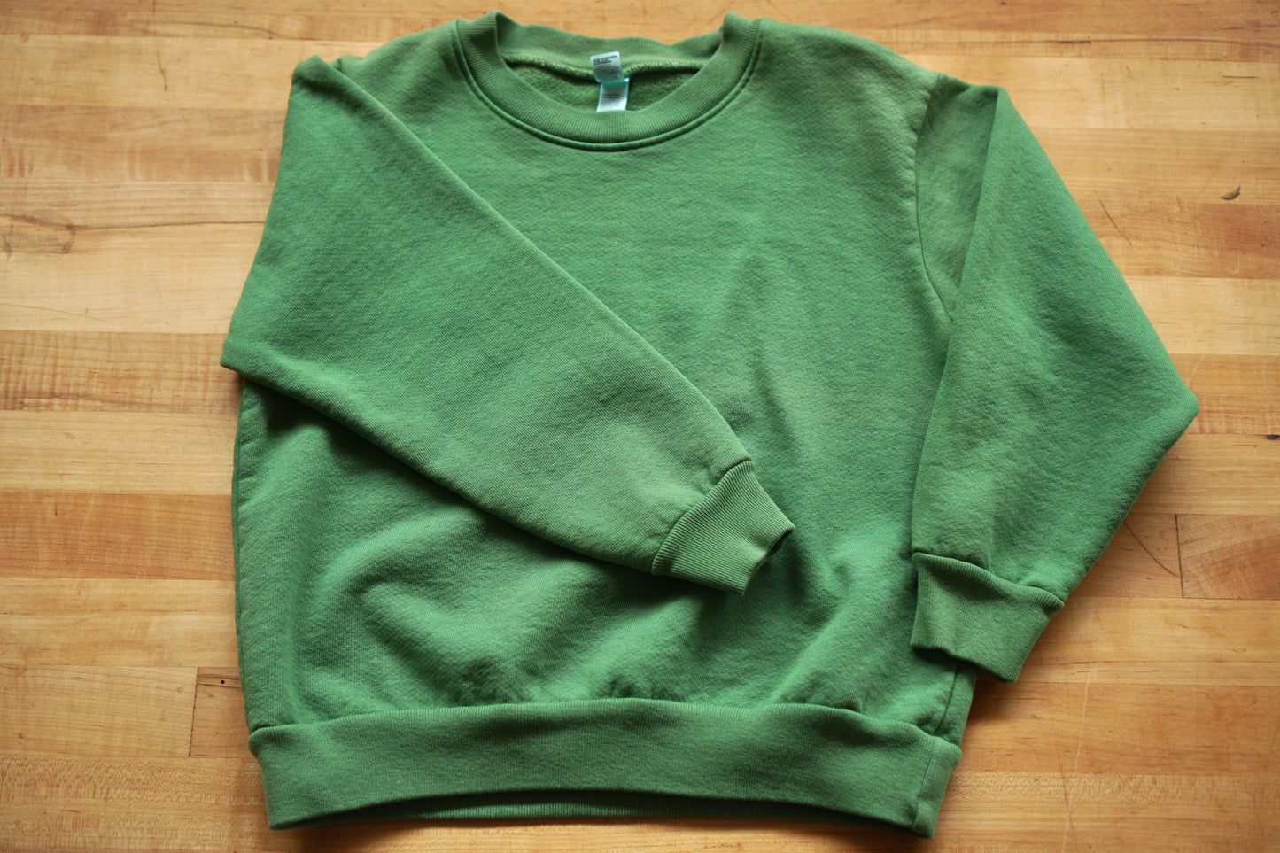 Kids Chainstitch Sweatshirt - Green