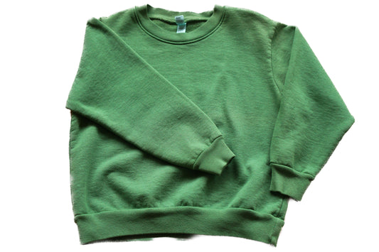 Kids Chainstitch Sweatshirt - Green